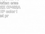 PrinterExpress XL Toner 2300 Seiten ersetzt HP CF402X CF402A 201X für HP color laserjet
