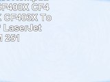 XL Toner Rot Kompatibel zu HP CF400X CF401X CF402X CF403X Toner für HP LaserJet Pro M 251