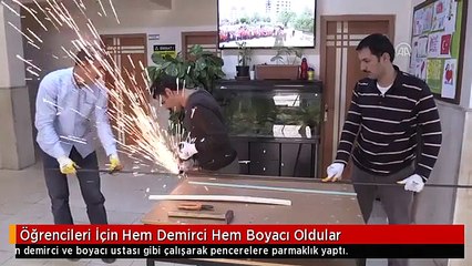 Öğrencileri İçin Hem Demirci Hem Boyacı Oldular