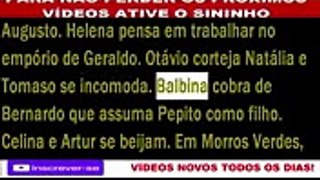 TEMPO DE AMAR QUARTA- FEIRA 15 DE NOVEMBRO 151117 RESUMO O QUE VAI ACONTECER