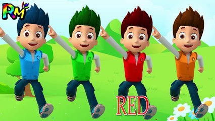 Colors for kids to Learn with Paw Patrol Ryder Wrong Color Face Masks The Alphabet Song for kids fun-n3JNHppz_7A
