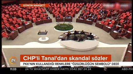 CHP'li Tanal PKK'nın paçavrasının renklerini Uganda bahanesiyle övdü!