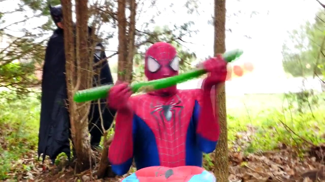 SUPERHERO Shark Attack * JOKER Unleashes a Flying Shark on SPIDERMAN * DCTC Superheroes IRL