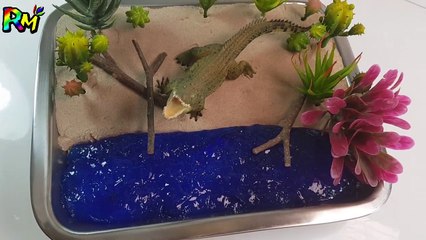 Kinetic Sand Crocodile Swamp Toy & Learn Colors Slime Colors for kids-CIPHFGoF6H0