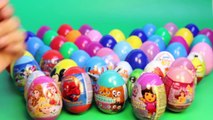 SURPRISE EGGS FROZEN PEPPA PIG MICKEY MOUSE MINNIE MOUSE SPIDER-MAN DORA THE EXPLORER PLAY DOH EGGS