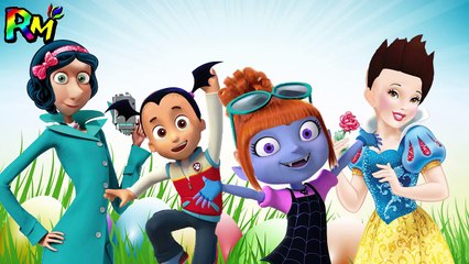 Wrong Hair Disney VAMPIRINA Snow white PAW Patrol Ryder Lucy The Alphabet Song Nursery Rhymes-tXWn3sWd6a8