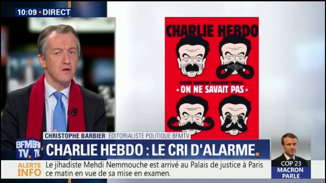 Une sur Edwy Plenel : Charlie Hebdo a eu raison estime Christophe Barbier