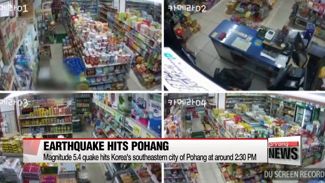 Magnitude 5.4 quake hits Korea's southeastern coastal city of Pohang