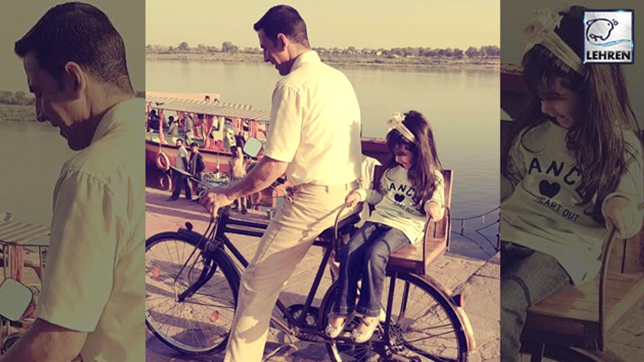Akshay Kumar Takes CUTE Bicycle Ride With Daughter Nitara