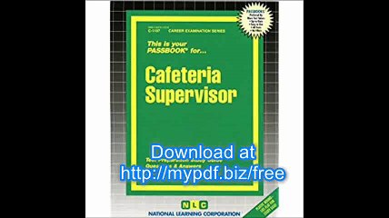 Cafeteria Supervisor(Passbooks)