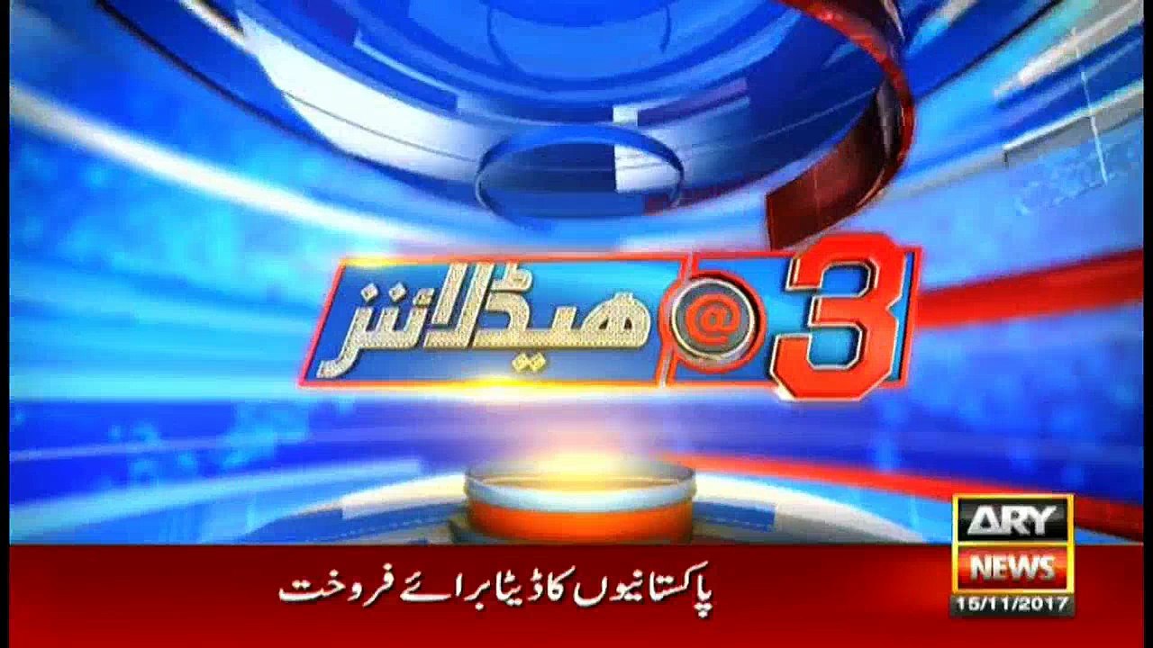 Headlines 1500 15th November 2017
