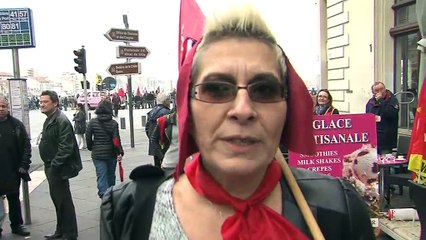 Découvrez les réactions des manifestants ce matin à Marseille.