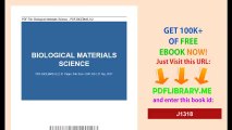 Biological Materials Science