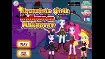 Mlp Equestria GIrls Rarity, Pinkie Pie Applejack, Twilight Sparkle & Rainbow Halloween Makeover