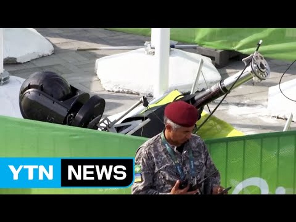 공중에 매달려 있던 올림픽 중계카메라 바닥으로 '쿵' / YTN (Yes! Top N...