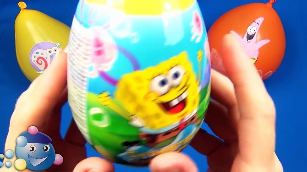 Губка Боб - Все серии подряд. Киндер Сюрприз Губка Боб. The Balloons surprise Show