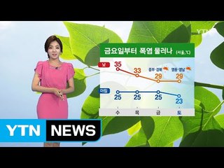 [날씨] 절기는 '처서'인데...오늘도 35℃ 안팎 폭염 / YTN (Yes! Top News)