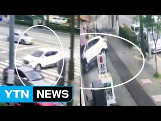 대전에서 SUV 차량 도로 가로질러 가구점에 돌진 / YTN (Yes! Top News)