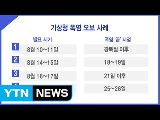 "더위보다 기상청 오보가 더 화난다" / YTN (Yes! Top News)
