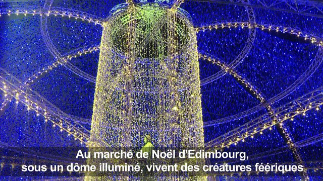Edimbourg: des sculptures sur glace féériques au marché de Noël