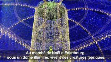 Edimbourg: des sculptures sur glace féériques au marché de Noël