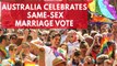 First openly gay Australian Senator Penny Wong sheds tears of joy after hearing 'yes' same-sex marriage vote