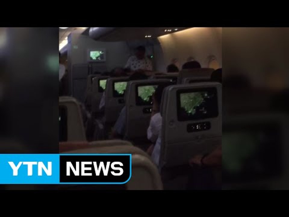 아시아나 항공기, 승객용 모니터 고장으로 지연 / YTN (Yes! Top News)