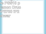 Prestige Cartridge Tintenpatrone PG510 passend zu Canon Drucker Pixma iP2700 iP2702