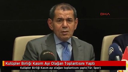 Kulüpler Birliği Kasım Ayı Olağan Toplantısını Yaptı