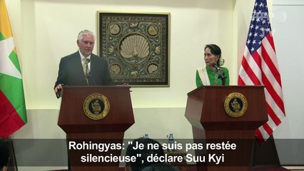 Rohingyas: "je ne suis pas restée silencieuse" (Suu Kyi)