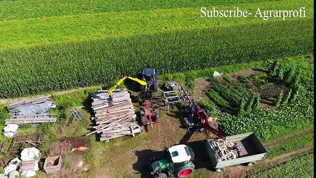 Amazing Diary Tractor World Modern agriculture equipment mega machines straw bales splitter