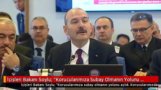 İçişleri Bakanı Soylu: Korucularımıza Subay Olmanın Yolunu Açtık. Korucularımızdan Uzman Çavuş...