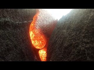 Une GoPro se fait avaler par la lave d’un volcan mais survit