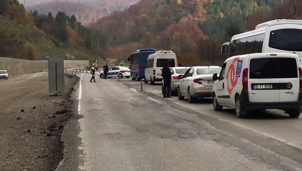 Zonguldak-Ankara yolunda patlama...