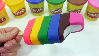 Ice Cream Colors Plastic Play Doh Clay DIY Learn Colors Slime Toy Surprise