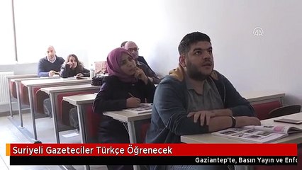 Suriyeli Gazeteciler Türkçe Öğrenecek