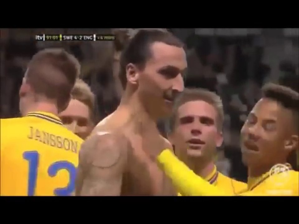 Anniversaire du but de Zlatan Ibrahimovic en retournée acrobatique Kung Fu contre l'Angleterre !