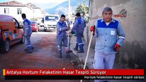 Antalya Hortum Felaketinin Hasar Tespiti Sürüyor