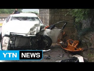폭우 속 고교생이 몰던 렌터카 전복...5명 전원 사망 / YTN (Yes! Top News)