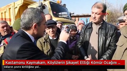 Kastamonu Kaymakam, Köylülerin Şikayet Ettiği Kömür Ocağını Yıktırdı