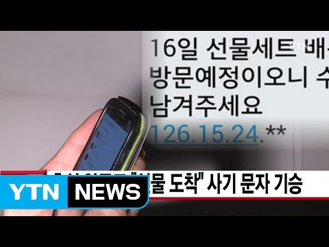 [YTN 실시간뉴스] 추석 앞두고 선물 도착 사기 문자 기승 / YTN (Yes! Top News)