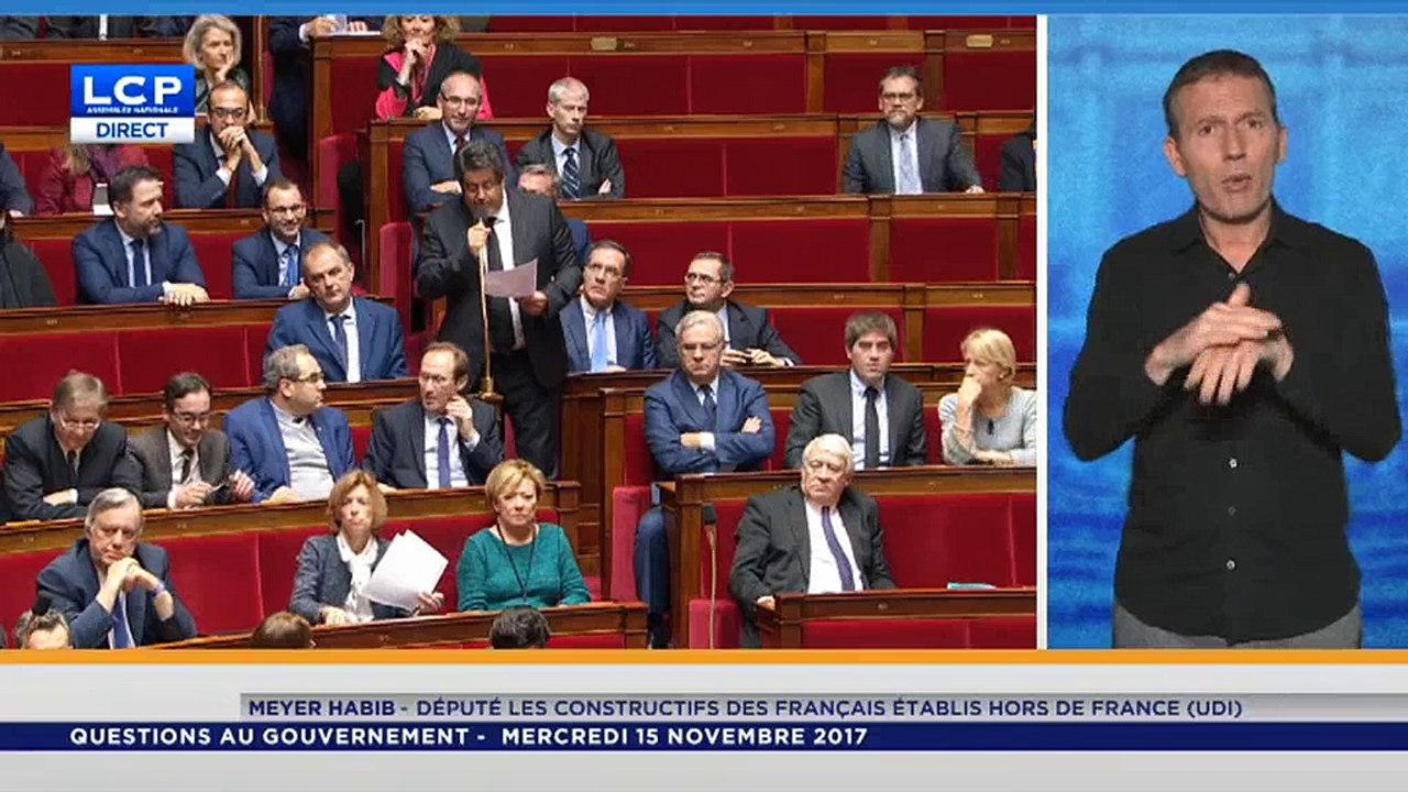 Incident avec LFI après une question de Meyer Habib à l'Assemblée