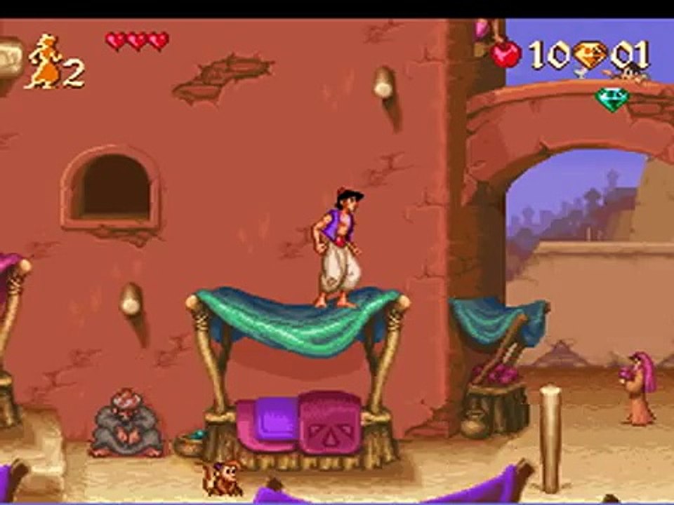 Disneys Aladdin (SNES) - Part 4: EXTRAS! + Ending (Credits)