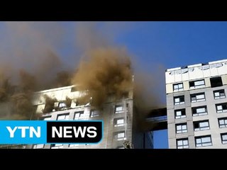 오피스텔 신축 공사장에 불...백여 명 대피 / YTN (Yes! Top News)