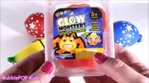 Cutting OPEN Squishy Star Slime STRESS BALLS! Mystery Squishy BOX! Glow Putty Monster! Banana POP!