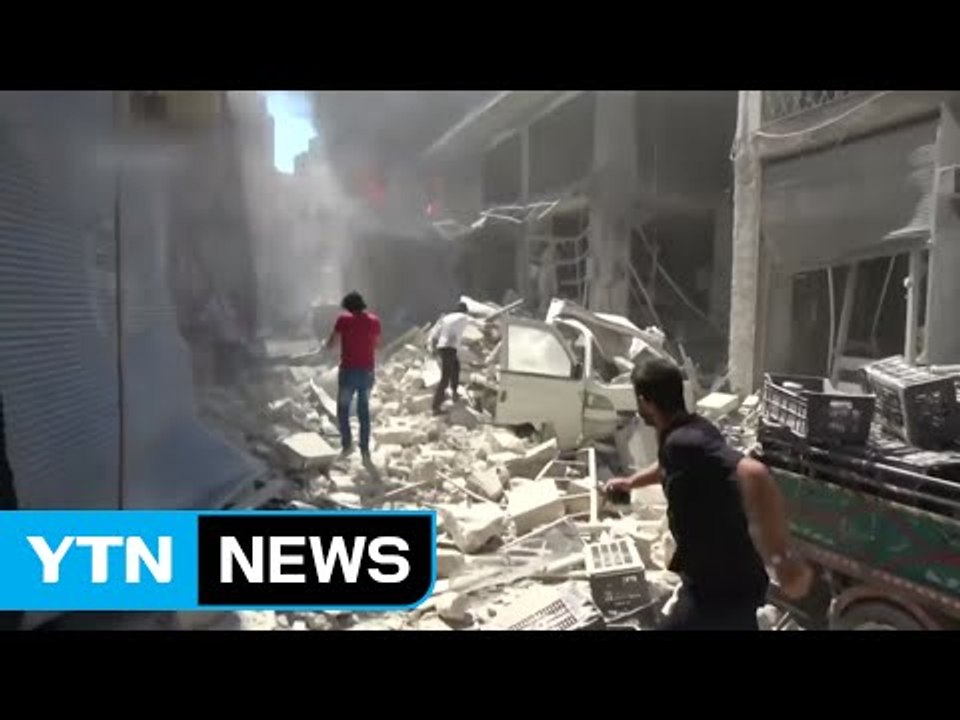 시리아 북부 공습에 80여명 사망..."휴전안 휴짓조각 전락" 우려 / YTN (Yes! Top News)