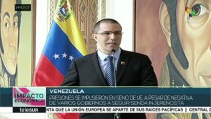 Venezuela rechaza sanciones impuestas ante representantes europeos