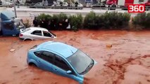 Përmbytje masive në Greqi, raportohet për dhjetëra të vdekur e të zhdukur (360video)