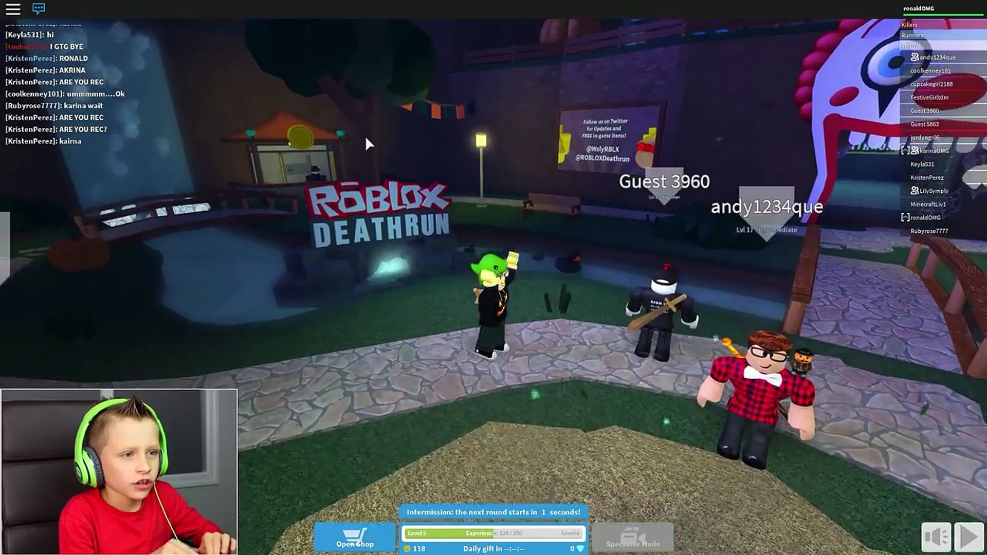 2nd In Deathrun Halloween Edition Roblox Video Dailymotion - karina and ronald omg update halloween roblox