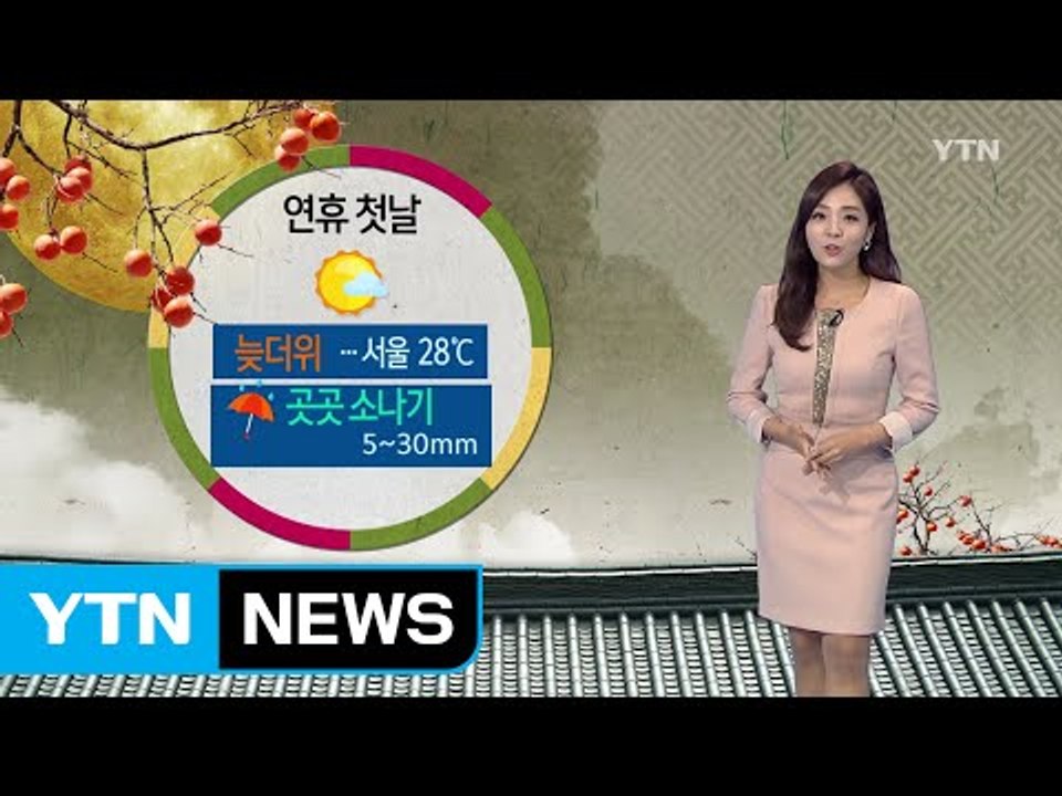 [날씨] 연휴 첫날 늦더위...곳곳 소나기 / YTN (Yes! Top News)